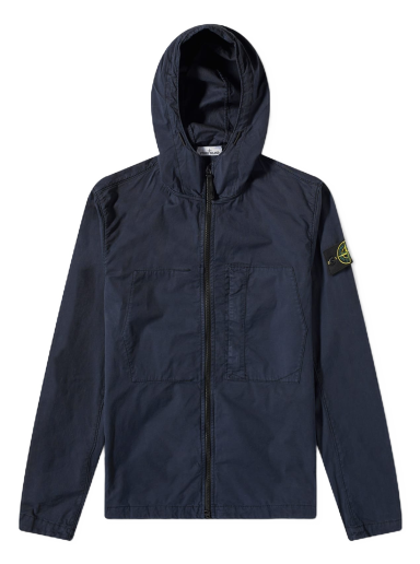 Vetrovka Stone Island Supima Cotton Twill Stretch Hooded Jacket Navy | 781543310-V0020