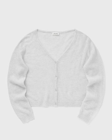 Sveter American Vintage American Vintage Cropped Cardigan Šedá | DUM19AE25-ARCTIQUE-CHINE, 0