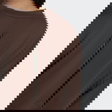 Mikina adidas Originals Hyperglam Cut 3-Stripes Lightweight Oversized Sweat Hnedá | HM8173, 3