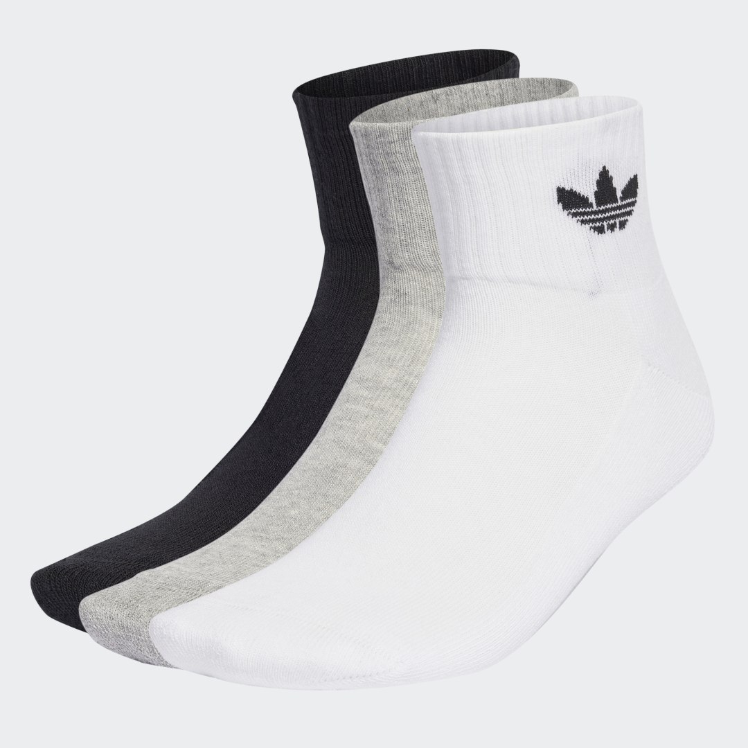 Ponožky adidas Originals Mid-Cut Crew Socks – 3 pack Rôznofarebný | IJ5612, 1