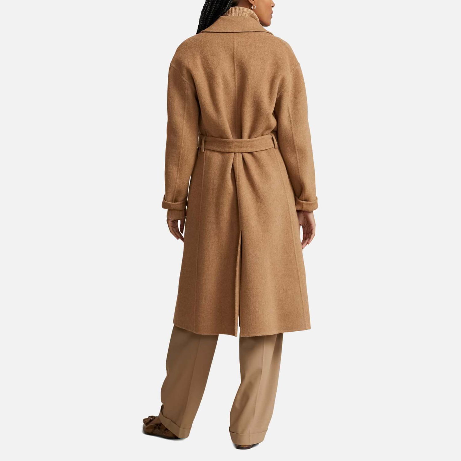 Kabáty Polo by Ralph Lauren Polo Ralph Lauren Jacky Wool-Blend Wrap Coat Béžová | 211910359002, 1