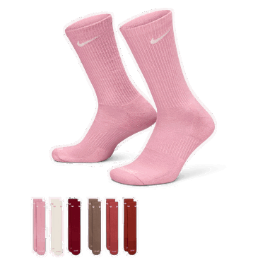 Ponožky Nike Everyday Plus Cushioned Training Socks (6 Pairs) Ružová | SX6897-936, 0