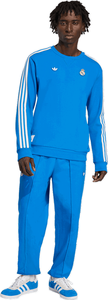 Mikina adidas Originals adidas Originals Real Madrid Icon Sweatshirt Modrá | jn3066, 5