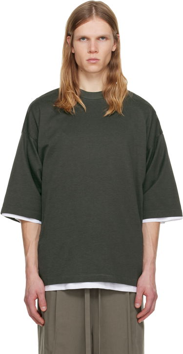 Tričko Fear of God Relaxed Short Sleeve Layered T-shirt Zelené | FG25FW10-103CRY-019, 0