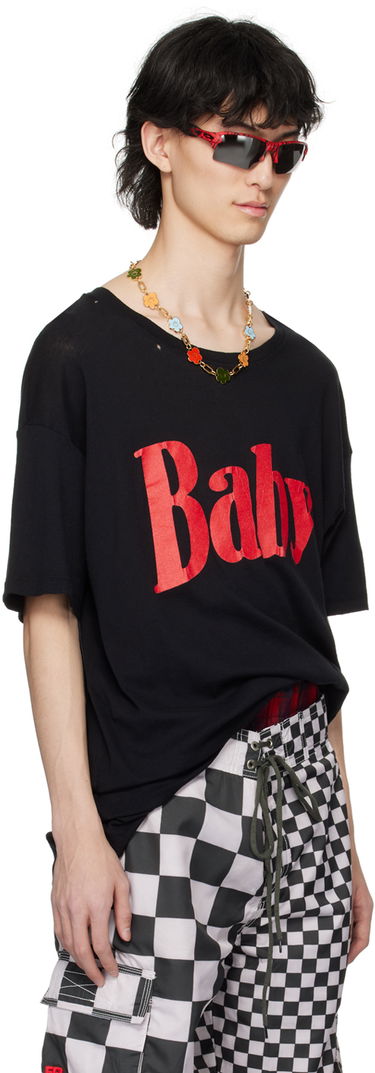 Tričko ERL ERL 'Baby' Print T-Shirt Čierna | ERL08T016, 1