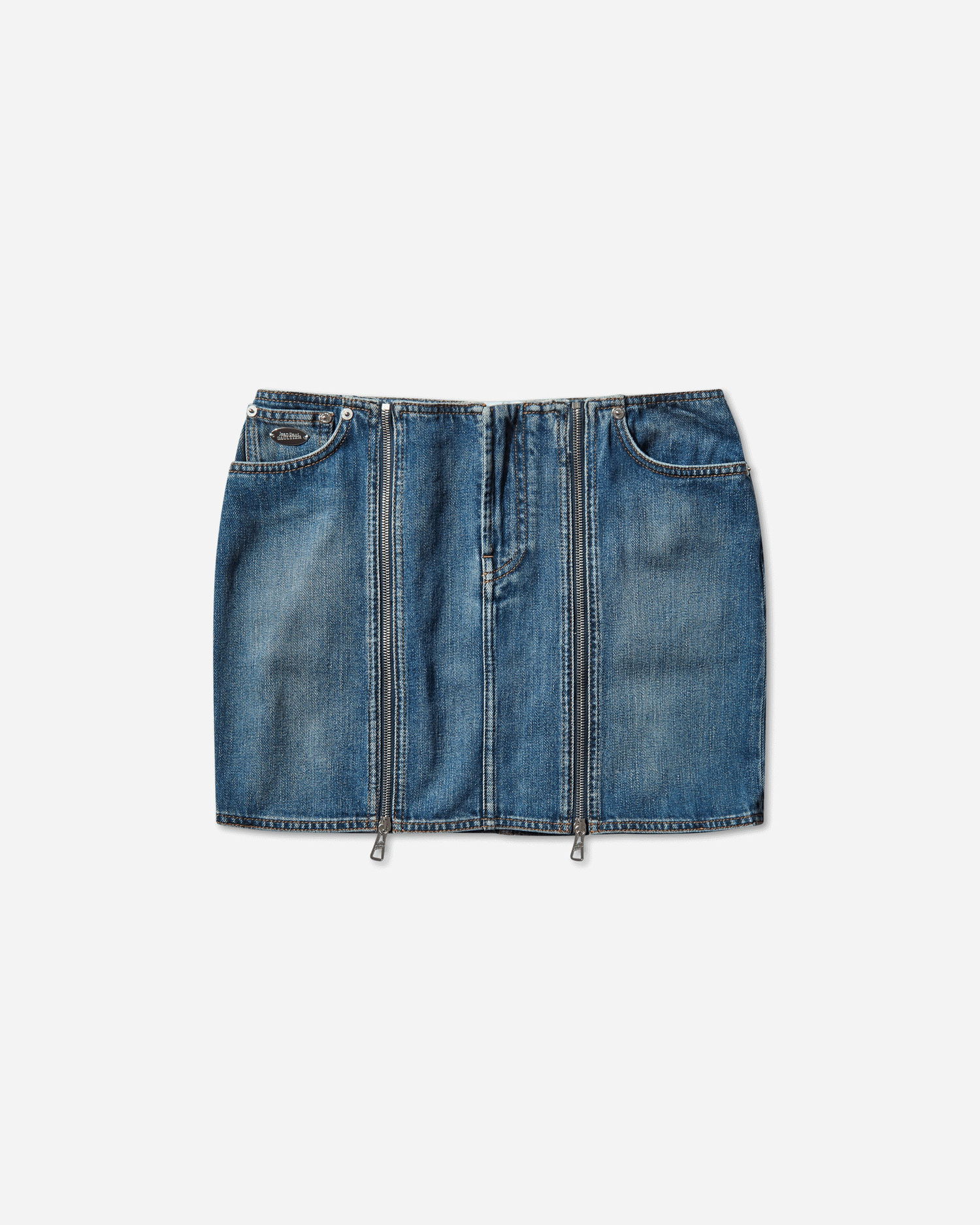 Sukňa Jean Paul Gaultier Zipped Denim Skirt Modrá | 2504WSK023D025 57, 1
