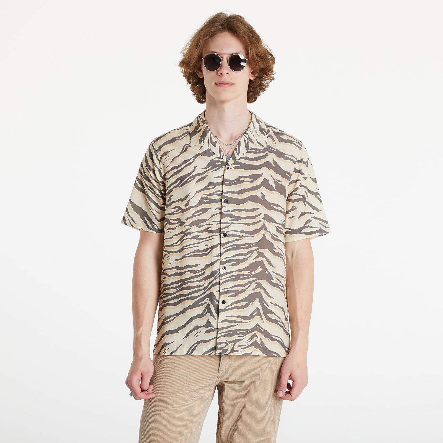 Košeľa Ksubi shirt Tigerrr Resort Short Sleeve Shirt Béžová | 5000007188, 0