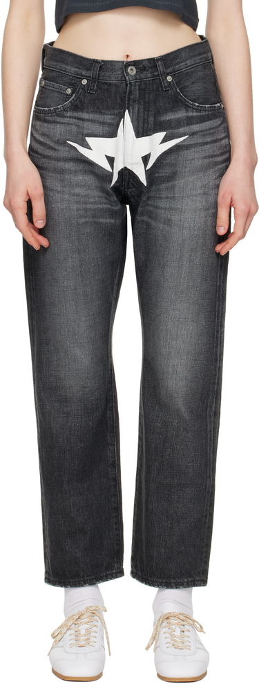 Džínsy BAPE Twin Sta Relaxed Fit Jeans Čierna | 001DPK801003M, 0