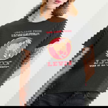 Tričko Levi's Horse Print T-Shirt Čierna | A8804-0063, 5