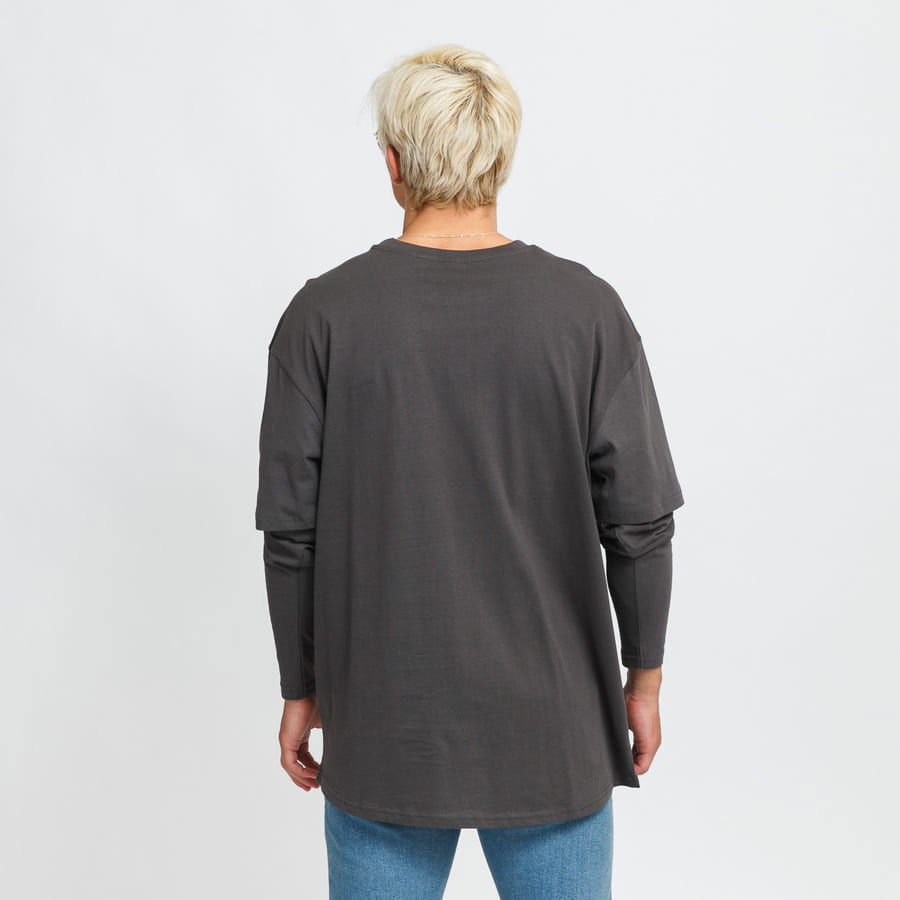 Oversized Shaped Double Layer Tee