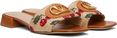 Starostlivosť o obuv Valentino Valentino Garavani VLogo Signature Cherryfic Slide Sandals Béžová | 6W0S0LT0NNX, 3