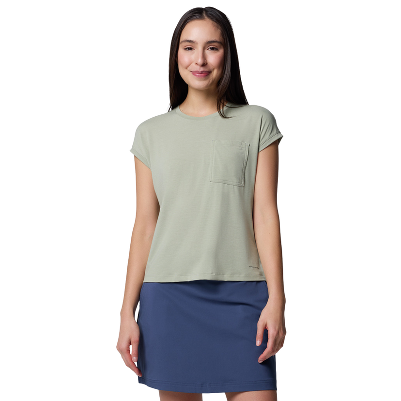Tričko Columbia Boundless Trek™ Short Sleeve Pocket T-Shirt Zelené | 2033481348
