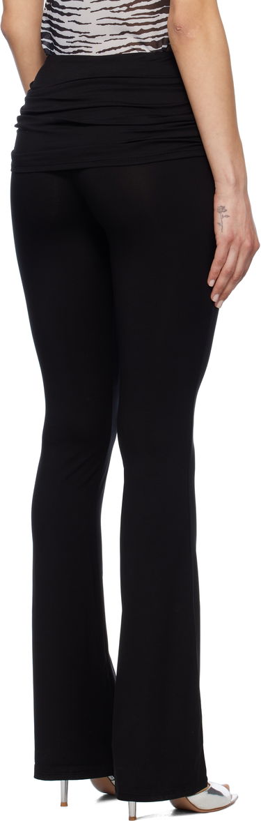 Legíny Miaou Miaou Alana Foldover Flare Trousers Čierna | 1039TJBBLK, 2