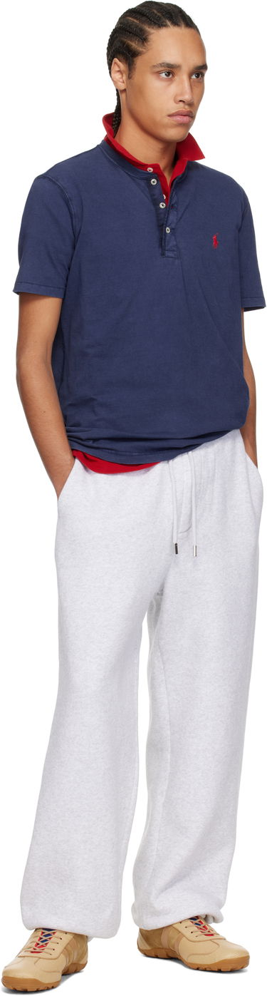Polo tričko Polo by Ralph Lauren Polo Ralph Lauren Slub Jersey Henley Modrá | 710964485003, 4