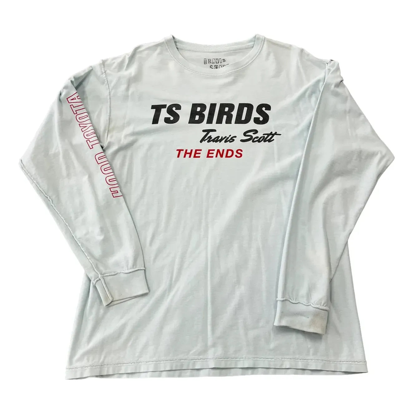 Tričko Cactus Jack by Travis Scott Travis Scott Birds The Ends Long Sleeve T-Shirt Tyrkysová | TC-402, 0