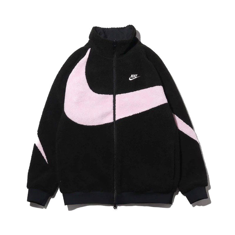 Bunda Nike Big Swoosh Reversible Boa Jacket W Čierna | BQ6546-016