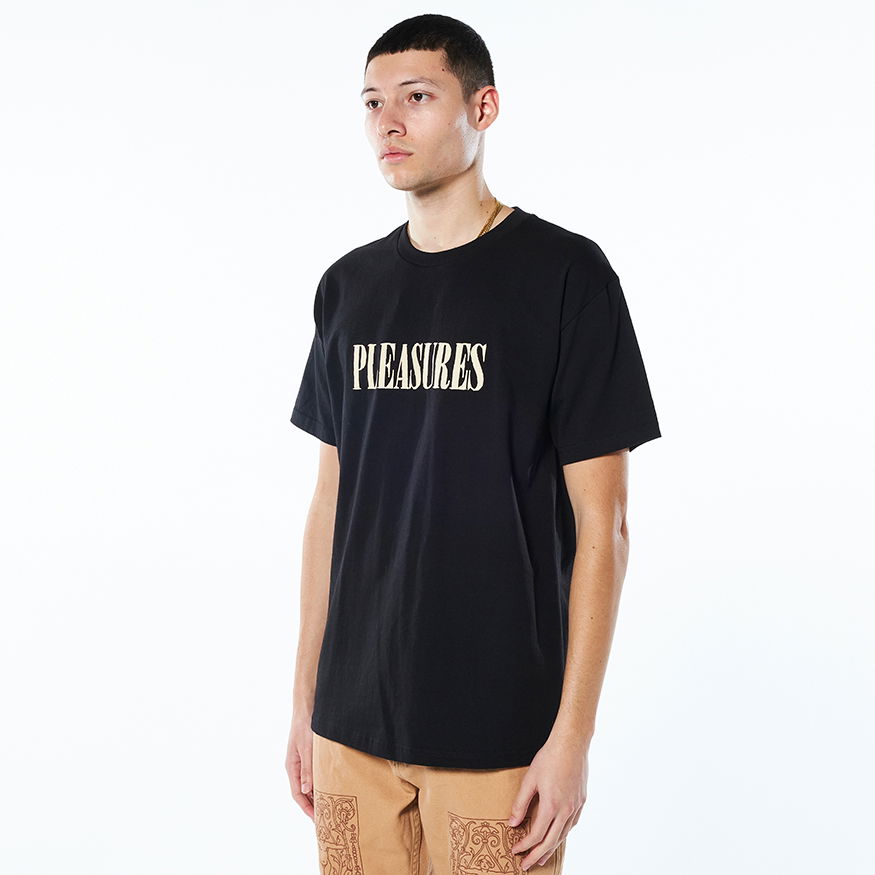 Tričko Pleasures Tickle Logo Tee Čierna | P22SP054-BLACK, 1