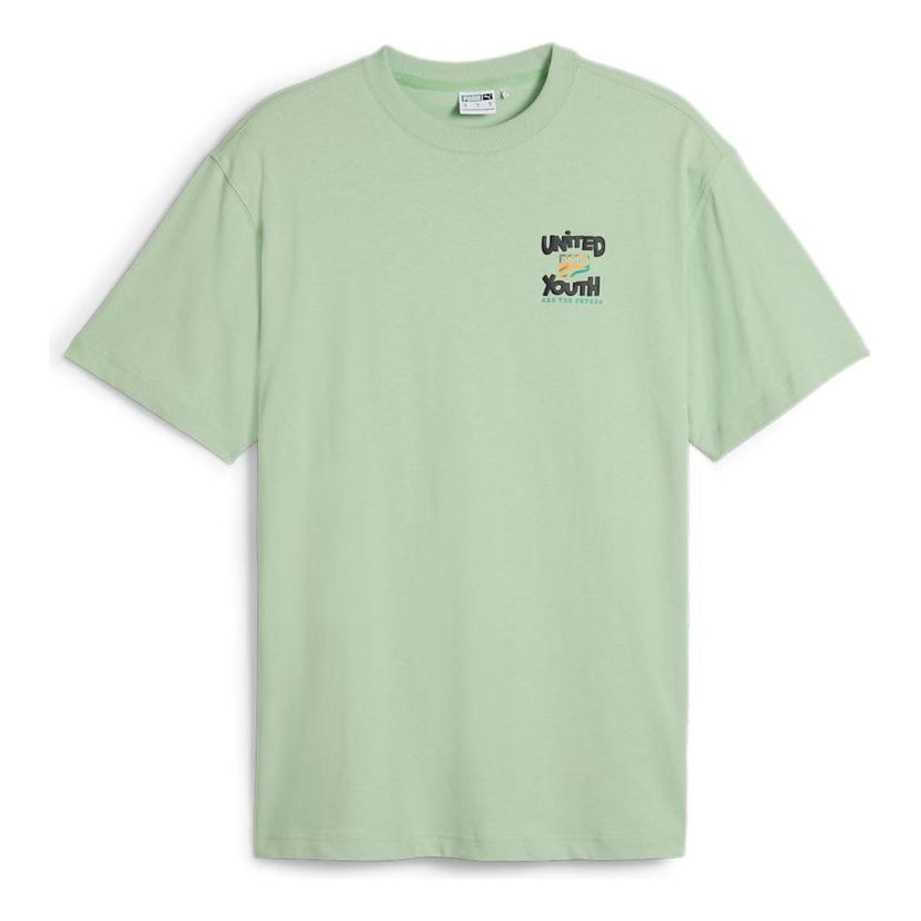 Tričko Puma Downtown Graphic T-Shirt Zelené | 626097-89