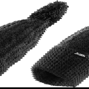 Kulicha Salomon Ivy Cable Knit Pom Beanie Čierna | LC2152600, 0