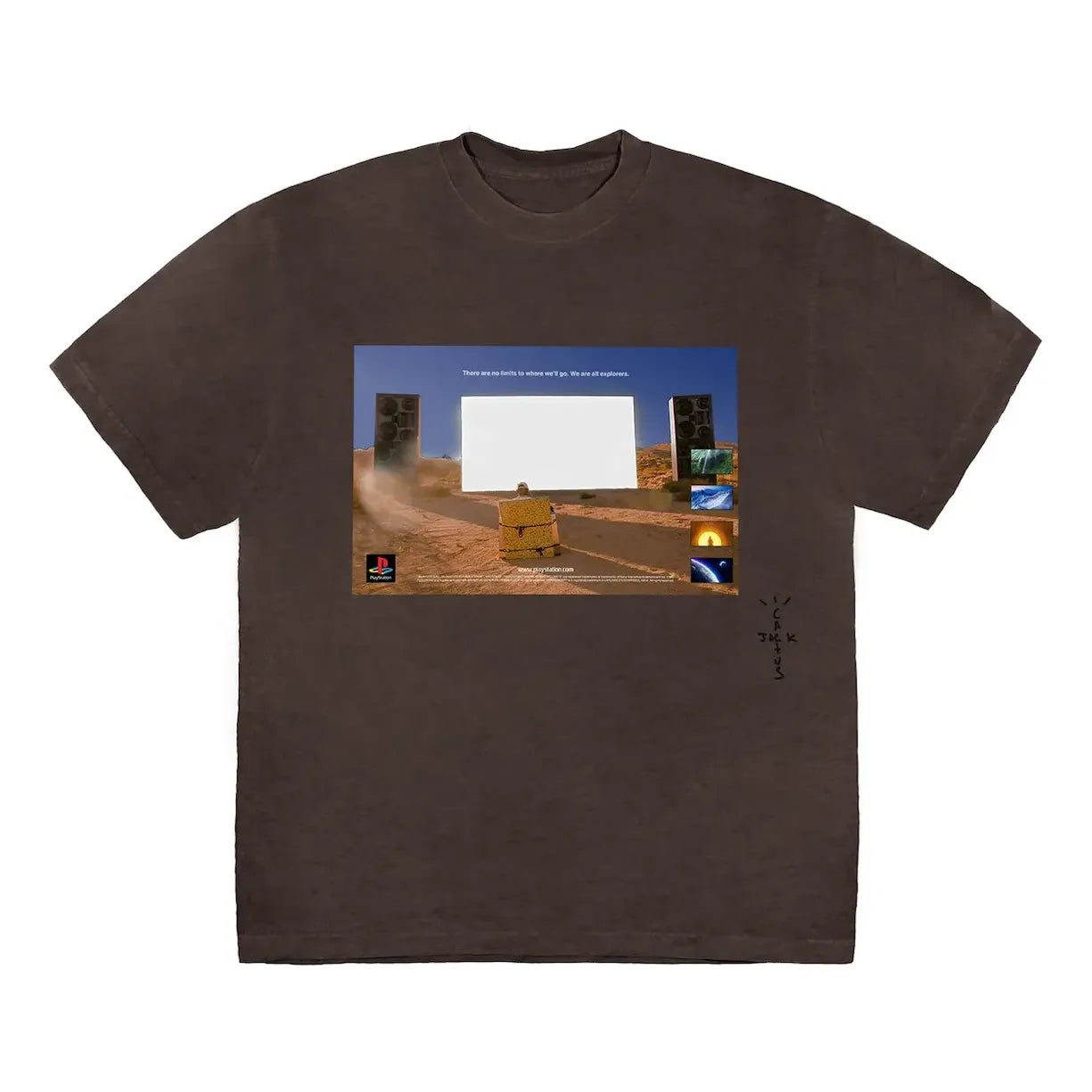 Tričko Cactus Jack by Travis Scott Travis Scott Monolith Day Youth Tee Hnedá | TC-582, 0