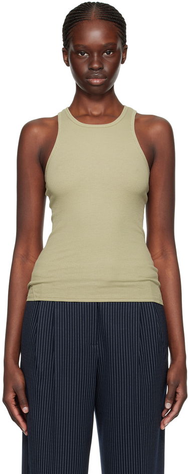 Tielko rag & bone Essential Rib Tank Top Zelené | WCC22FT020ER20, 0