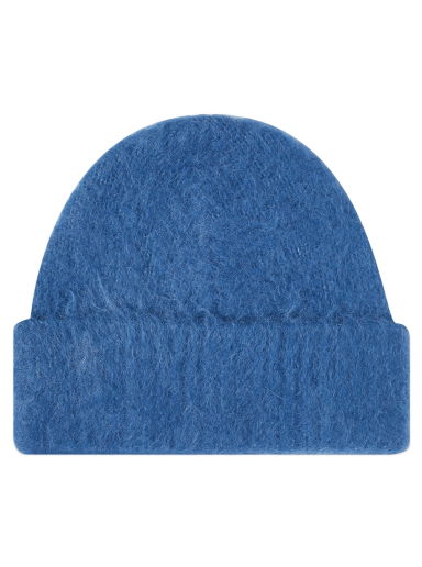 Kulicha Acne Studios Kameo Solid Brushed Beanie Denim Blue Modrá | C40305-AAL