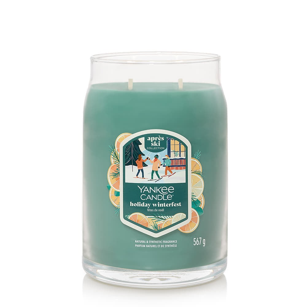 Sviečka Yankee Candle après ski Collection Signature Large Jar 2 Wicks Holiday Winterfest Candle Tyrkysová | 43491, 1