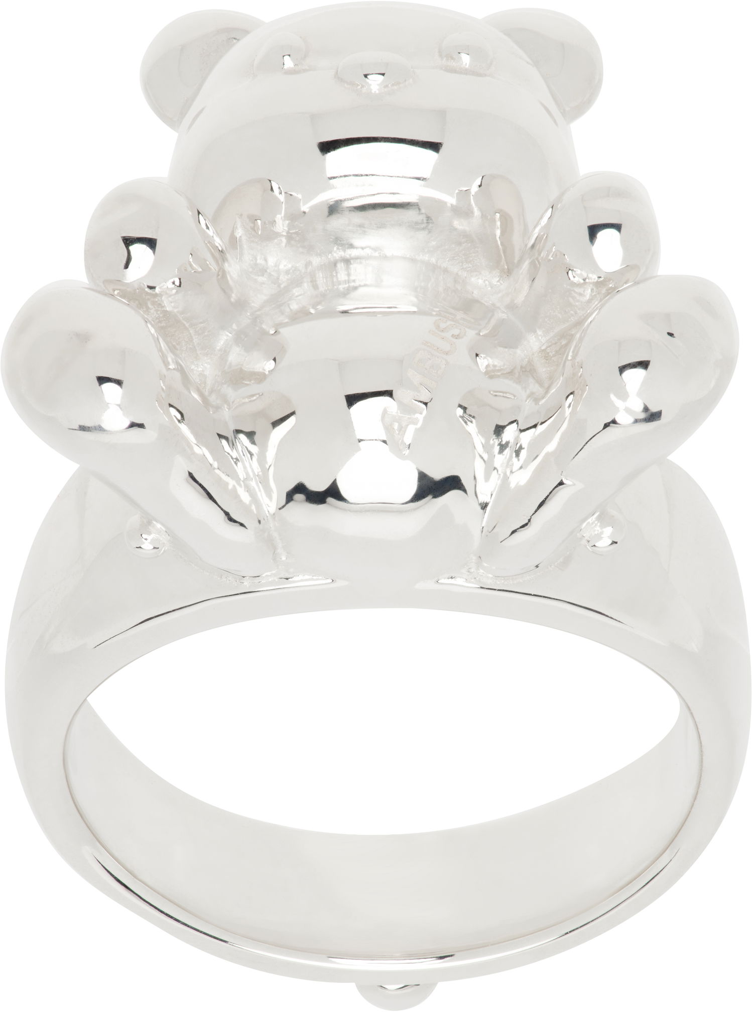 Prsteň Ambush AMBUSH Inflated Teddy Bear Ring Metalická | BWOC004F24SIL0017200, 0