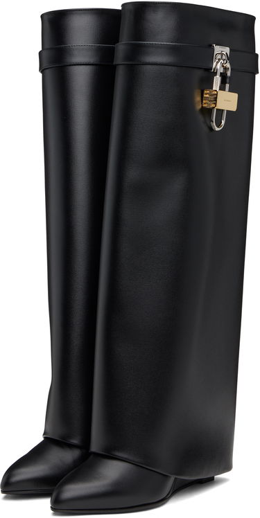 Oblečenie Givenchy Givenchy Shark Lock Tall Boots Čierna | BE702XE1NG001, 4