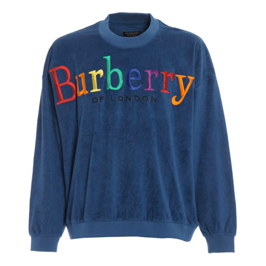 Sveter Burberry Burberry Terrycloth Sweatshirt Modrá | 4549332, 0