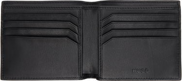 Peňaženka BOSS HUGO Leather Bifold Wallet Čierna | 50536058, 2