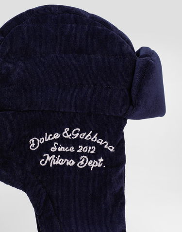 Klobúk Dolce & Gabbana Dolce & Gabbana Corduroy Trapper Hat Navy | LB5H64FUEFOB3895, 2