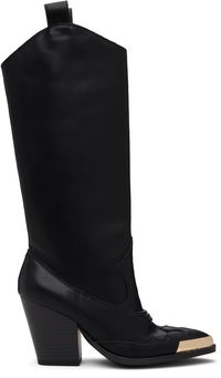 Versace Jeans Couture Logo Plaque Tall Boots