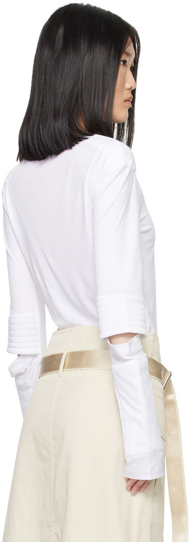 Tričko Helmut Lang Helmut Lang Astro Crew Long Sleeve T-Shirt Biela | O05HW502, 2