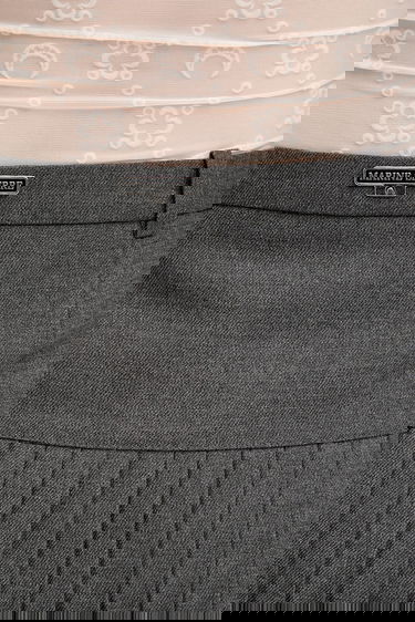 Sukňa Marine Serre Marine Serre Regenerated Tailoring Pleated Mini A-Line Skirt Šedá | WSK063A.DWOV0057, 4