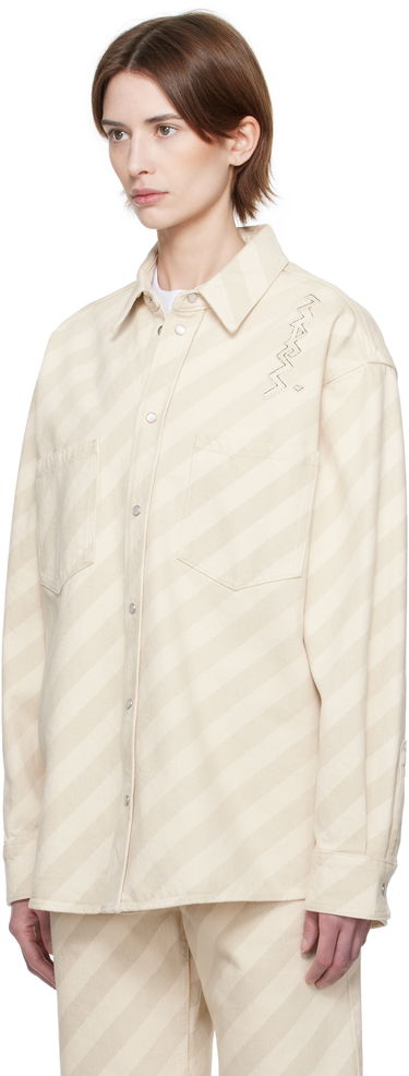 Košeľa Marni Marni Boxy Denim Shirt Béžová | CAJD0601S0 USCX37, 3