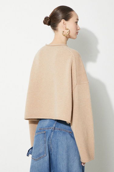 Sveter JW Anderson JW Anderson Cropped Anchor Jumper Béžová | KW1121.YN0264.132, 2