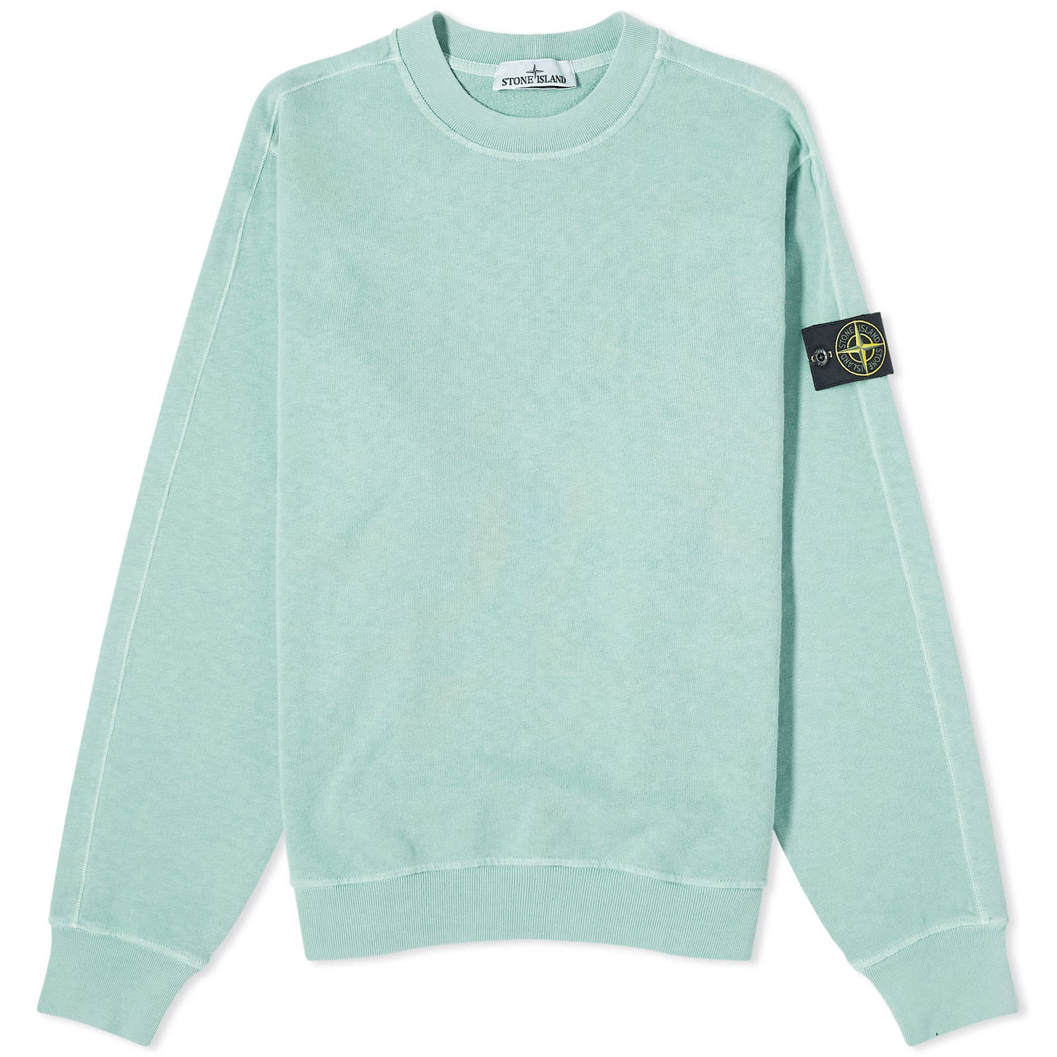 Sveter Stone Island Garment Dyed Malfile Crewneck Zelené | 801566060-V0152, 0