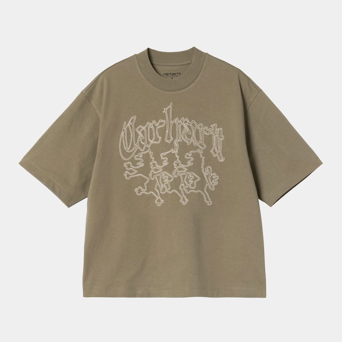Tričko Carhartt WIP Women's Short Sleeve Hackwork T-Shirt Zelené | I035539_9, 0