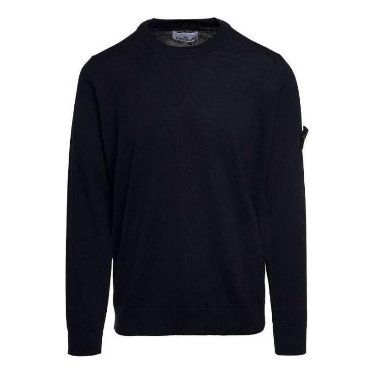 Sveter Stone Island STONE ISLAND Wool Crewneck Sweater Modrá | 7915510C4-A0020