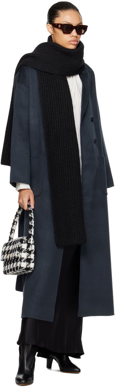 Šál Anine Bing Hannah Knitted Scarf Čierna | A-12-3182-000, 2