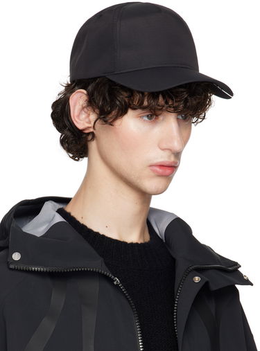 Šiltovka HELIOT EMIL Haploid Logo-Appliquéd Shell Baseball Cap Čierna | HE_16_96_BLK01, 1