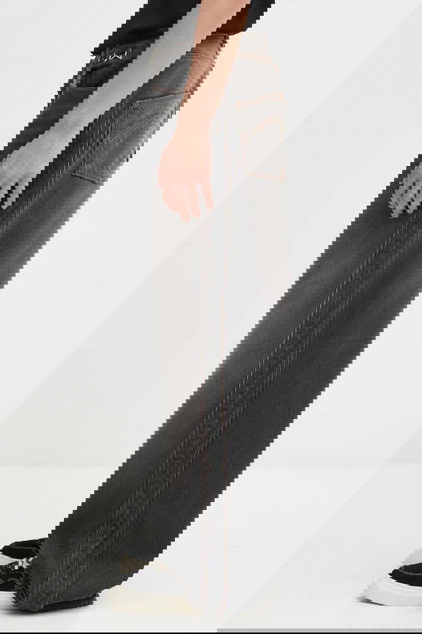 Džínsy Rhude RHUDE Wide Leg Traxedo Čierna | RHFW25DP01012, 1