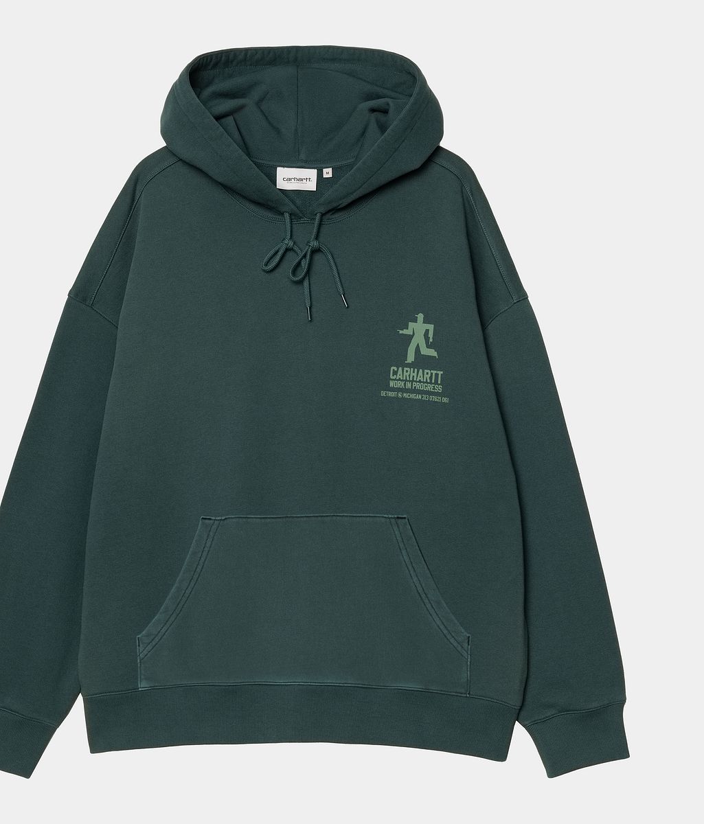 Mikina Carhartt WIP Carhartt WIP Hooded Distance Sweatshirt Zelené | I035639_9, 0