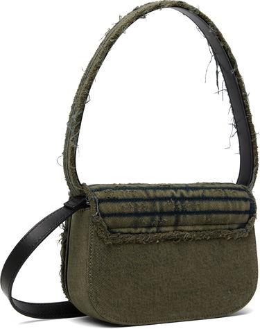 Kabelka Diesel Diesel 1DR Denim Crystal-Embellished Bag Zelené | X08396 P5567, 2