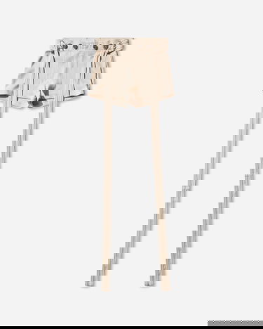 Šortky Jean Paul Gaultier Ribbed Logo Patch Long Strap Shorts Béžová | 26-01-W-TR059-J014 63, 1