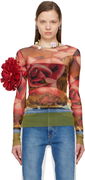 Jean Paul Gaultier Roses Print Long Sleeve T-Shirt