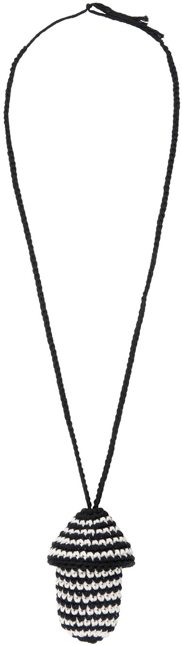 Náhrdelník Stella McCartney Stella McCartney Crochet Mushroom Necklace Čierna | 7V0029WP0037, 0