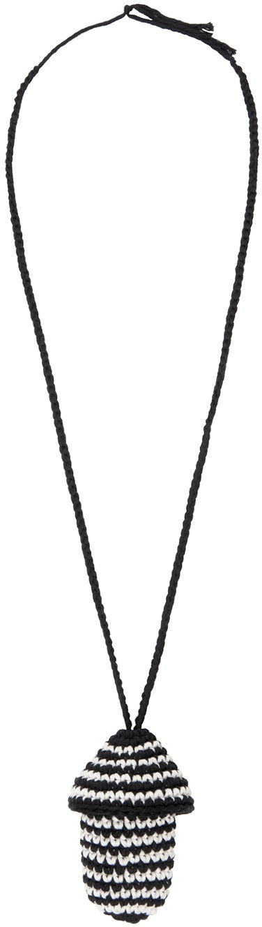 Náhrdelník Stella McCartney Stella McCartney Crochet Mushroom Necklace Čierna | 7V0029WP0037