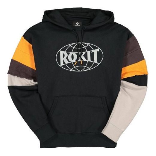 Mikina Converse Rokit Crossover Splicing Pullover Hoodie Čierna | 10019279-A01